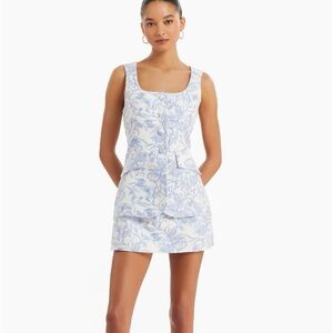 NWT Amanda Uprichard Kya Romper in Toile Brocade